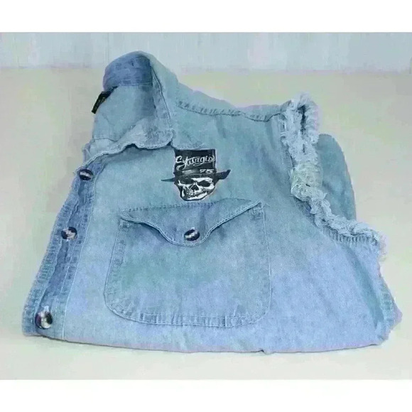 Bikers Edge Sturgis Ride 2015 Graphic Relaxed Fit Casual Retro Boho Shirt Size L - Picture 14 of 14